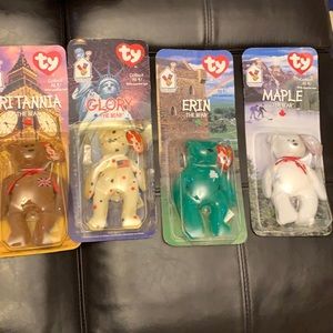 Extremely Rare TY McDonald’s International Teenie Beanie Bears TY
